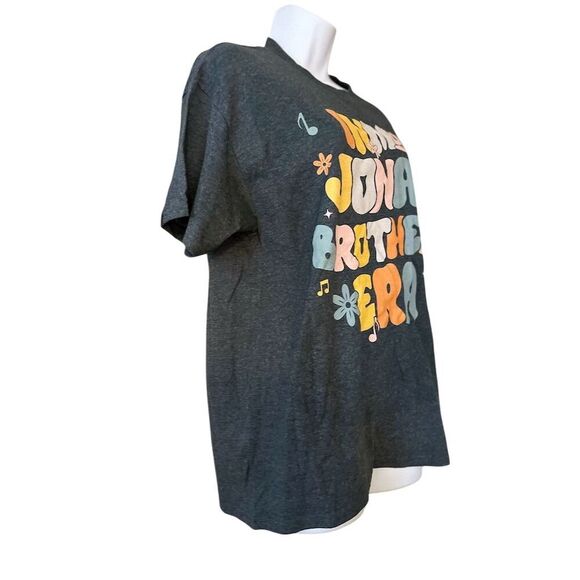 In My Jonas Brothers Era Graphic T-Shirt L Gray Music Retro - Picture 2 of 5